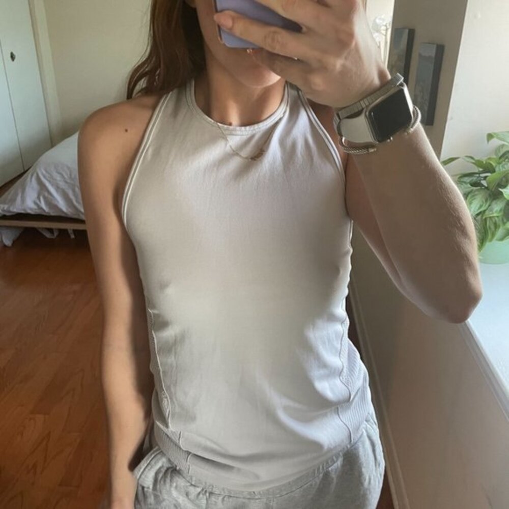SOLD - Athleta Racerback Tank Top White Size XS - Picture 1 of 7